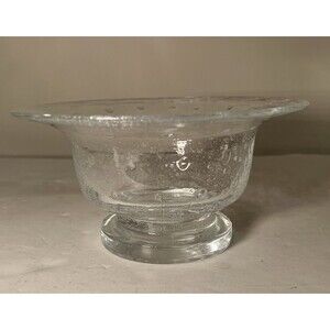 Vintage Southern Living Bella Luna Captured Bubble Glass Rimmed Bowl